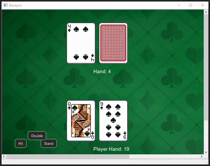 Blackjack Game (Qt) screenshot